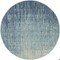 Homeroots 4 ft. Round Navy & Light Blue Abstract Area Rug 385283 - alternate 7